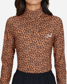 Cheetah Quarterzip-Women's Quarterzip-Bad Birdie