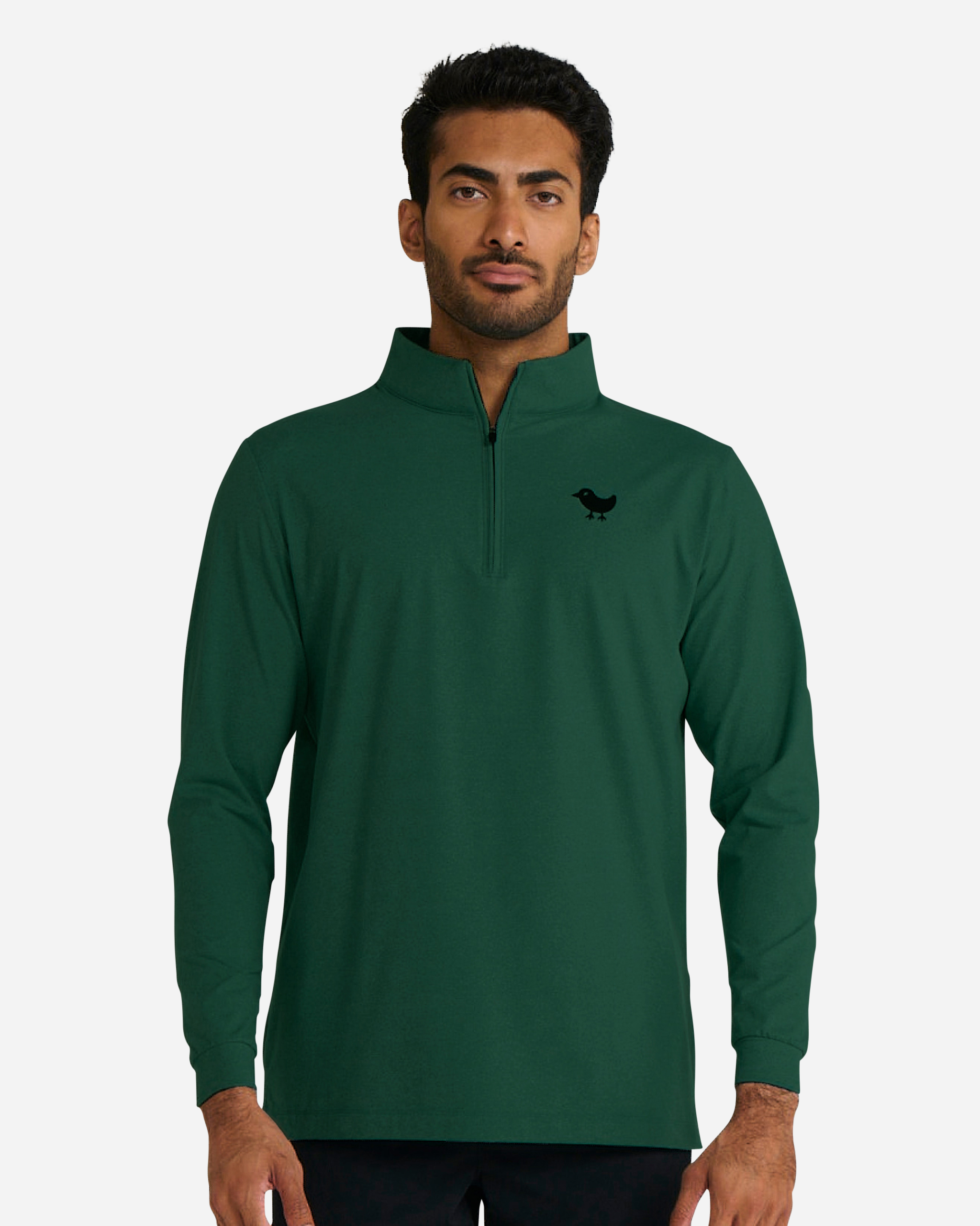 Evergreen Heather Quarterzip - Bad Birdie