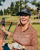 Cheetah Quarterzip-Women's Quarterzip-Bad Birdie