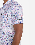 Paint Splatter 3-Men's Polo-Bad Birdie