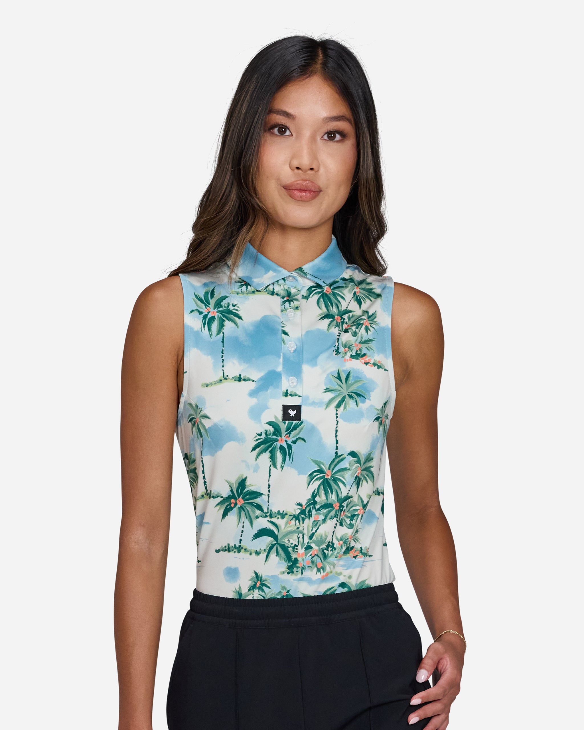 Postcard Vacation-Women's Polo-Bad Birdie