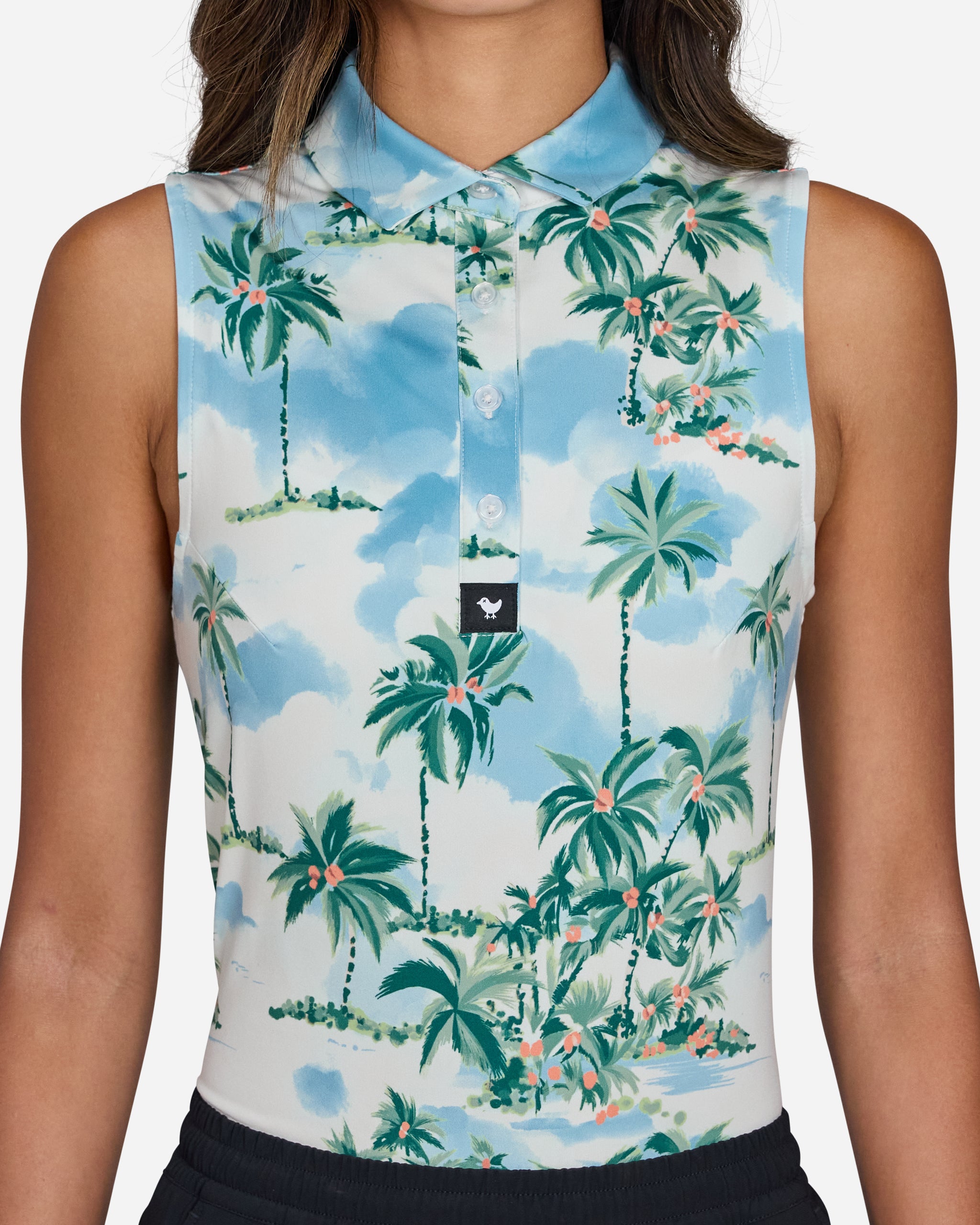 Postcard Vacation-Women's Polo-Bad Birdie